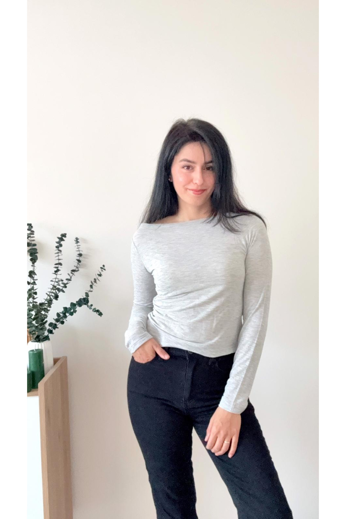 KAYIK YAKA GRİ BODY